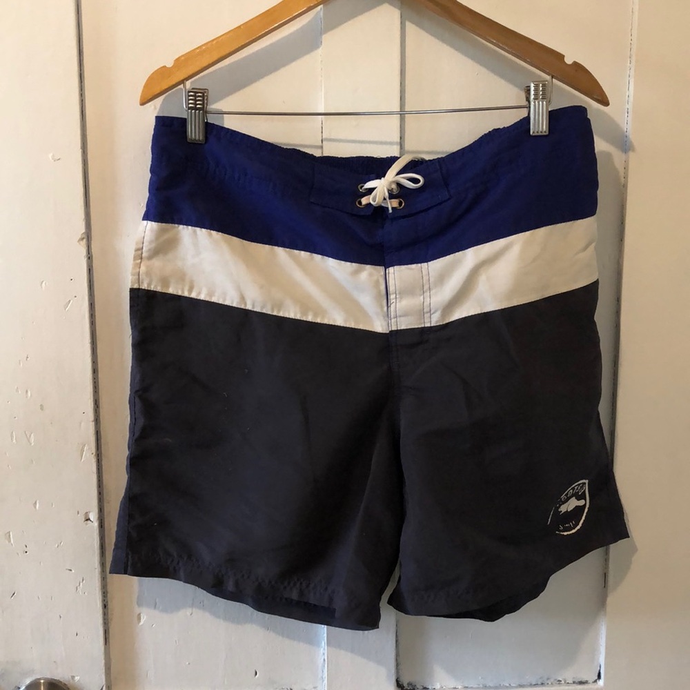 Roots striped swim shorts